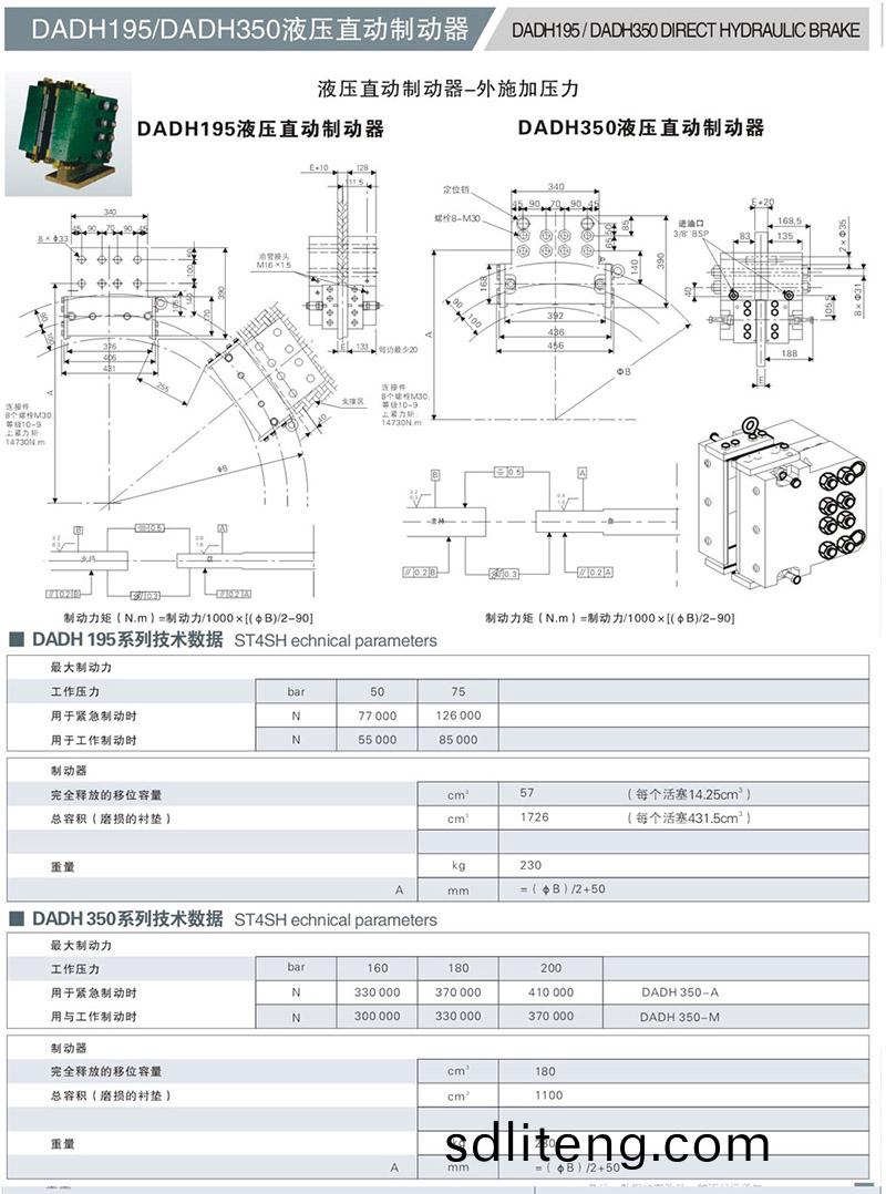 DADH195液壓直動(dong)製動器